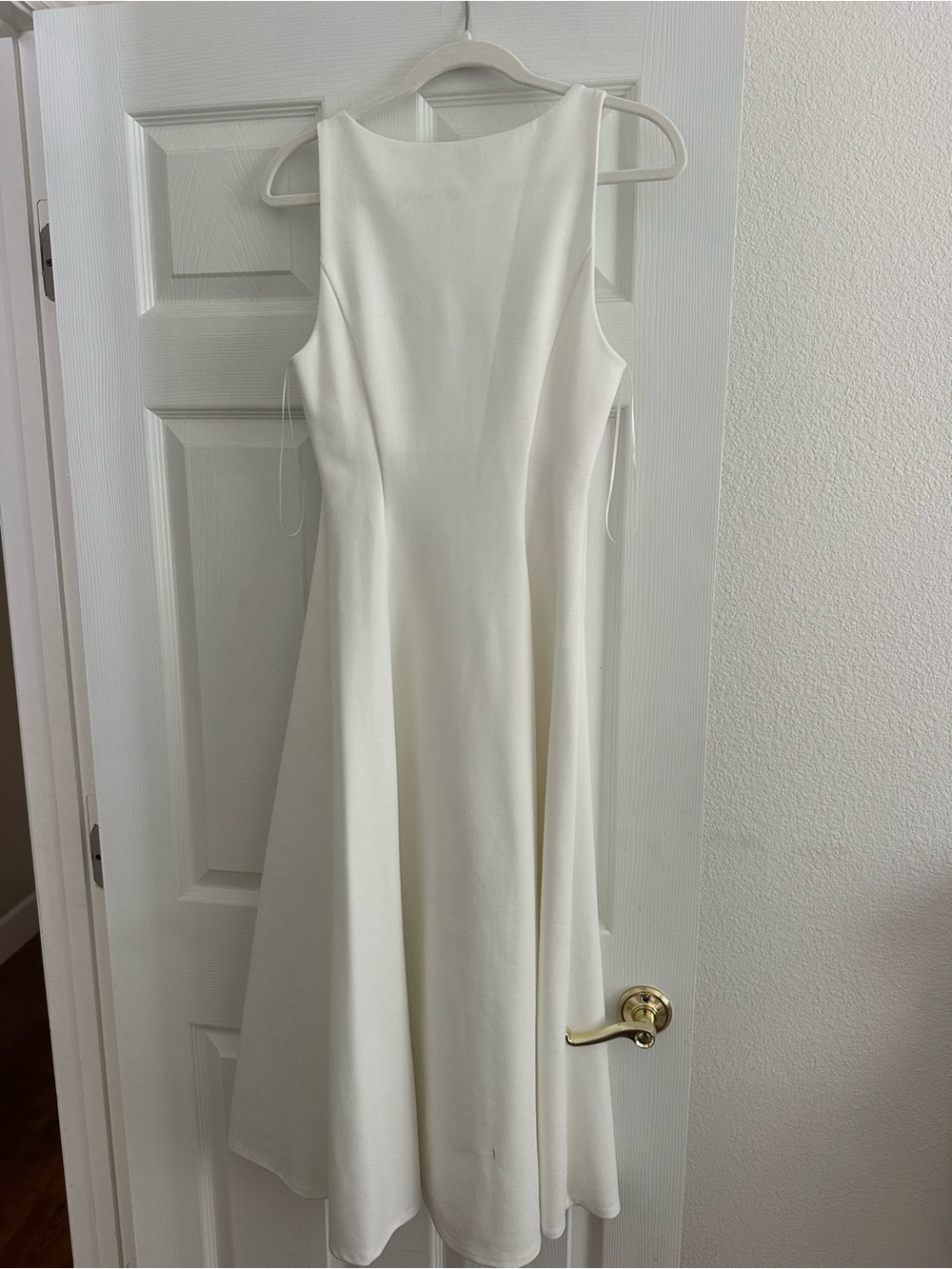 Reformation Cream Midi Scoop-Neck Dress - Picture 2 of 3